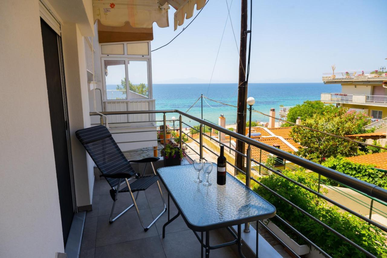 Zoe Seaview Apartment By Rentalspro - Nea Moudania Halkidiki Kültér fotó