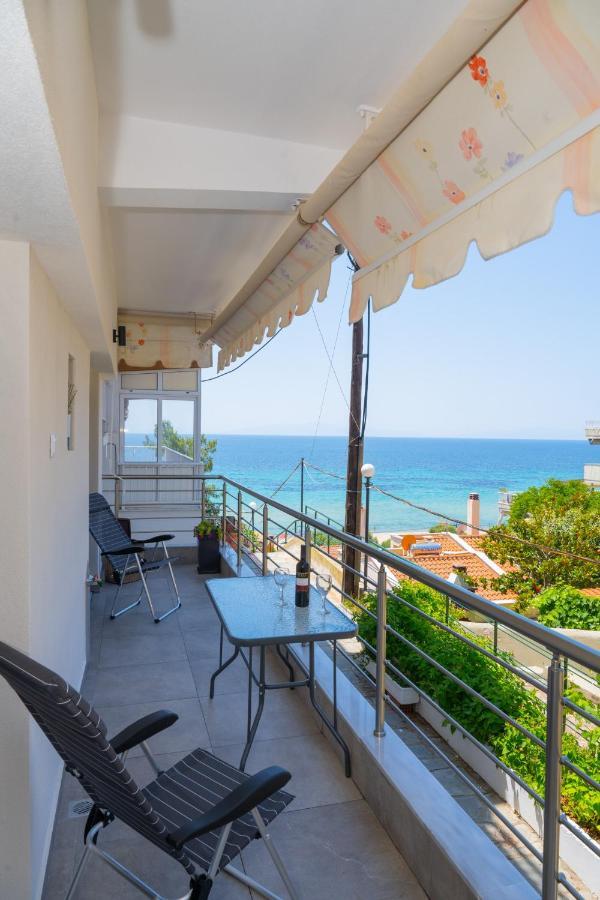 Zoe Seaview Apartment By Rentalspro - Nea Moudania Halkidiki Kültér fotó