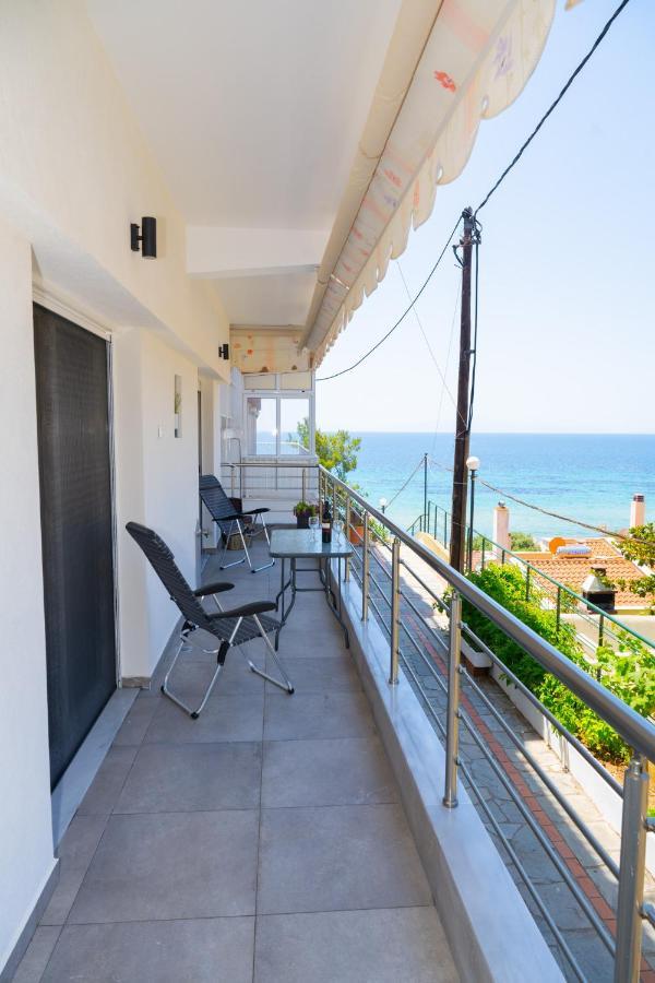 Zoe Seaview Apartment By Rentalspro - Nea Moudania Halkidiki Kültér fotó