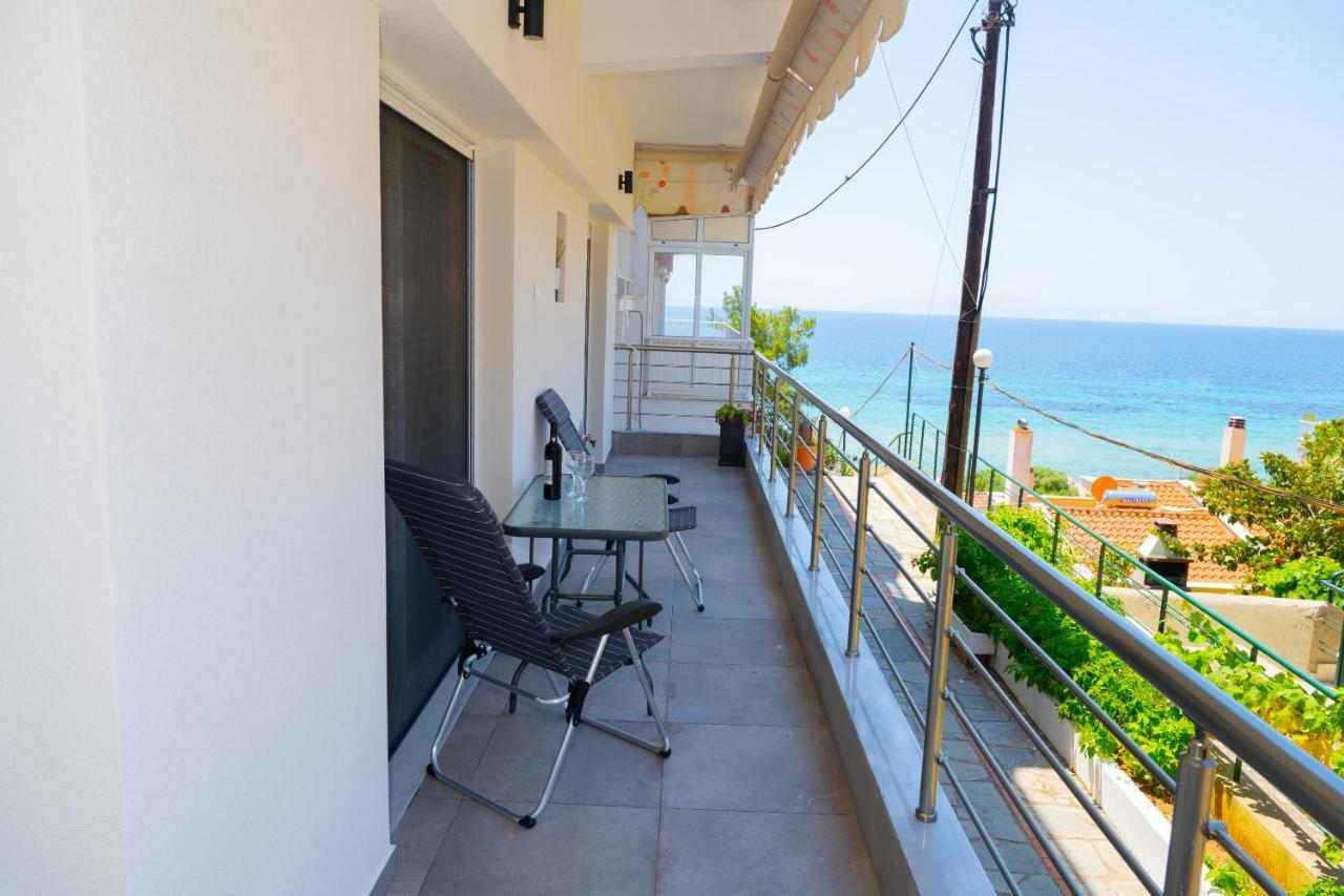 Zoe Seaview Apartment By Rentalspro - Nea Moudania Halkidiki Kültér fotó